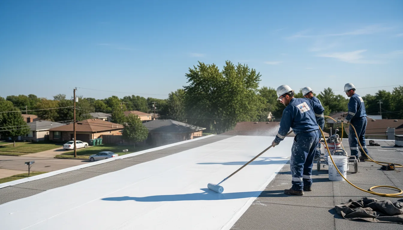 Commercial roof coating in Newtown, CT near me